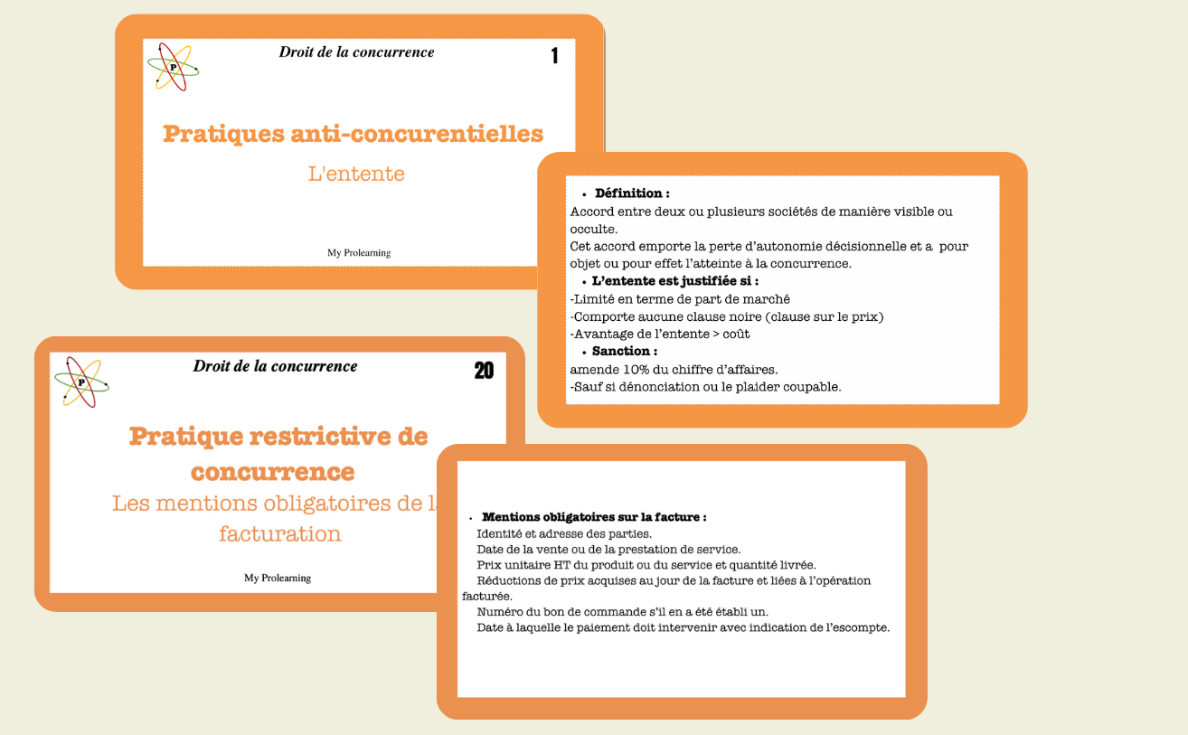 FICHES DROIT DE LA CONCURRENCE - My Prolearning